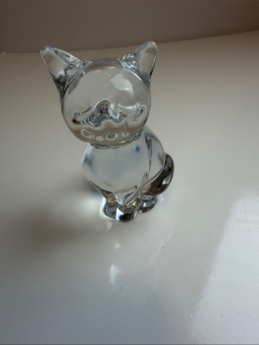 3.5 Glass Cat Paperweight